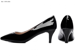 Sapato Scarpin Salto Fino Baixo Torricella Verniz Preto - comprar online