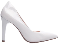 Imagem do Sapato Scarpin Torricella Salto Fino Verniz Branco Noiva