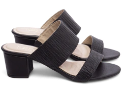 Sandália Tamanco Feminino Salto Grosso - netpizante