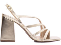 Sandália Feminina Torricella Salto Grosso Dourado - loja online