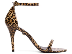 Imagem do Sandália Salto Fino Alto Numeração Grande 40 ao 44 Verniz Onça