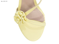 Imagem do Sandália Feminina Salto Fino Amarelo