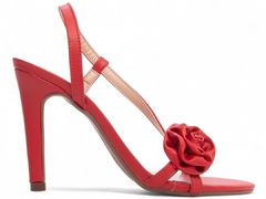 Sandália Feminina Salto Fino Festa Vermelho - loja online