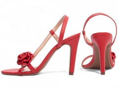 Sandália Feminina Salto Fino Festa Vermelho - comprar online