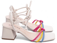 Sandália Feminina Salto Bloco Baixo Torricella - netpizante