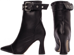 Bota Bico Fino Cano Médio Feminina Moda Inverno - comprar online