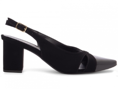 Sandália Feminina Scarpin Salto Médio -Preto - loja online