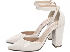 Sapato Scarpin Chanel Torricella Verniz Off White - netpizante