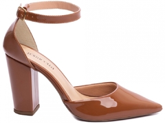 Sapato Scarpin Chanel Torricella Verniz Caramelo