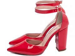 Sapato Scarpin Chanel Torricella Verniz Vermelho na internet