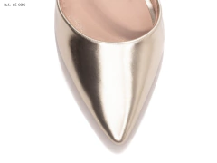 Sapato Scarpin Chanel Torricella Metalizado Ouro Light - netpizante