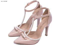 Sapato Scarpin Salto Fino Moda Festa Torricella Verniz Rose - comprar online