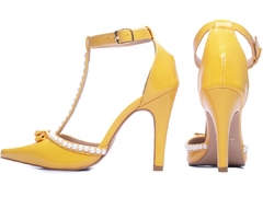 Sapato Scarpin Torricella Verniz Amarelo - comprar online