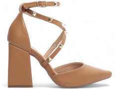 Sapato Scarpin Via Torricella Salto Grosso Modelo Sandália - loja online