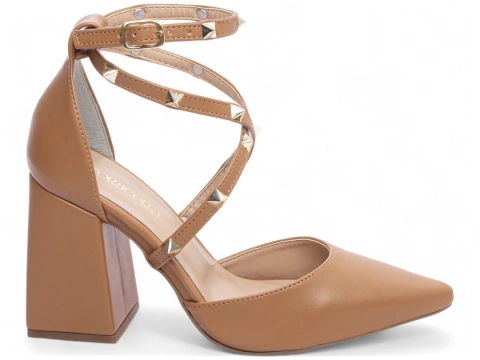 Sapato Scarpin Via Torricella Salto Grosso Modelo Sandália