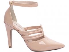 Sapato Scarpin Luxo Torricella Salto Fino Alto Verniz Rose