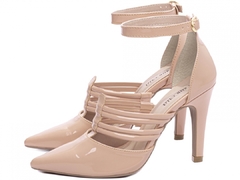 Sapato Scarpin Luxo Torricella Salto Fino Alto Verniz Rose - netpizante