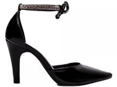 Sapato Scarpin Elegante Torricella Salto Fino Verniz Preto - netpizante