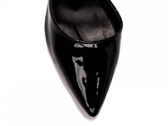 Sapato Scarpin Elegante Torricella Salto Fino Verniz Preto