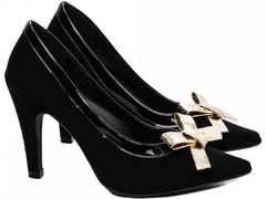 Sapato Feminino Scarpin Torricella Verniz Preto Lançamento