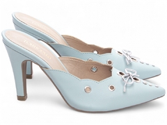 Sapato Scarpin Mule Torricella Salto Fino Azul Claro na internet
