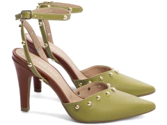 Novo Sapato Scarpin Torricella Modelo Sandália -Verde Caramelo - loja online