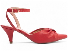 Sapato Scarpin Salto Fino Baixinho Torricella Vermelho - loja online