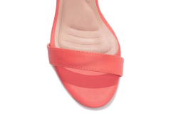 Imagem do Sandália Feminina Salto Fino Alto Napa Rosa