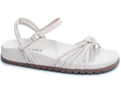Sandália Feminina Papete Birken Branco Lançamento