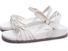 Imagem do Sandália Feminina Papete Birken Branco Lançamento