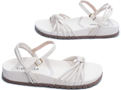 Sandália Feminina Papete Birken Branco Lançamento - comprar online