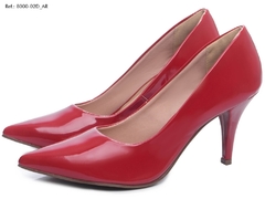 Sapato Scarpin Salto Fino Médio 39 ao 44 Verniz Vermelho - loja online