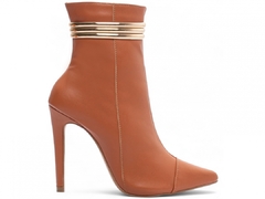 Bota Feminina Bico Fino Scarpin Salto 12 Cano Médio Lançamento Frete Grátis - netpizante