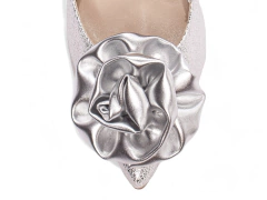 Sapato Scarpin Salto 12 Elegante Prata-Nova Coleção na internet