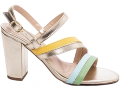 Sandália Feminina Salto Alto Grosso Super Fashion - comprar online
