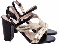 Sandália Feminina Salto Alto Grosso Super Fashion - comprar online