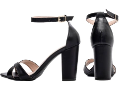 Sandália Feminina Salto Grosso Alto - comprar online