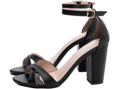 Sandália Feminina Salto Grosso Alto - comprar online