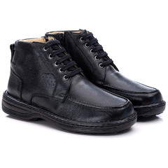 Bota Masculina Linha Conforto Couro Legitimo