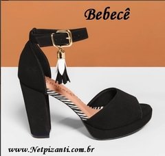 Imagem do Sandália Bebecê Salto Grosso Nova Coleção netpizante