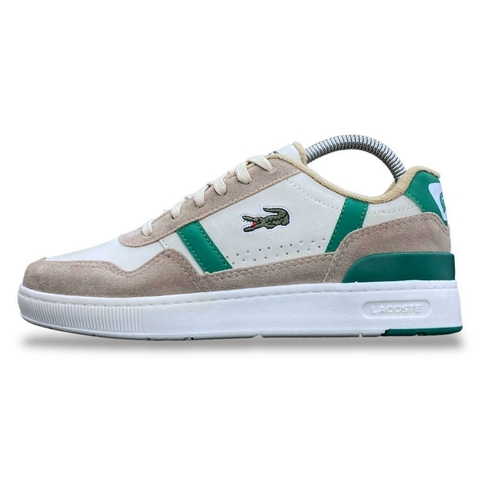 Tênis Masculino Modelo Lacoste T-Clip Solado Casual -Frete Grátis por Região