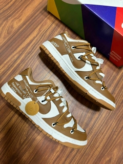 Novo Tênis Moda Dunk Low Pro Of 50 Calce Fácil Caramelo