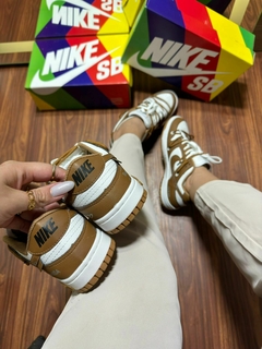 Novo Tênis Moda Dunk Low Pro Of 50 Calce Fácil Caramelo - comprar online