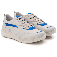 Tênis Feminino Via R Couro Legitimo Super Conforto Uso Casual