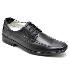 Sapato Social Clássico Cadarço Couro de Carneiro Solado Costurado - comprar online