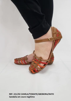 Sandália Via Jully Feminina Rasteira Linha Confort Couro Legitimo Moda Casual - netpizante