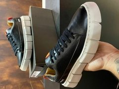 Tênis Masculino Grife Boss Sola Alta Casual Costurada-Frete Grátis na internet