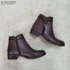 Bota Via Jully Feminina Cano Baixo Couro Legitimo Tamanho 34 ao 39 - comprar online