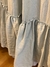 Cortina de baño 1 volado Gris perla