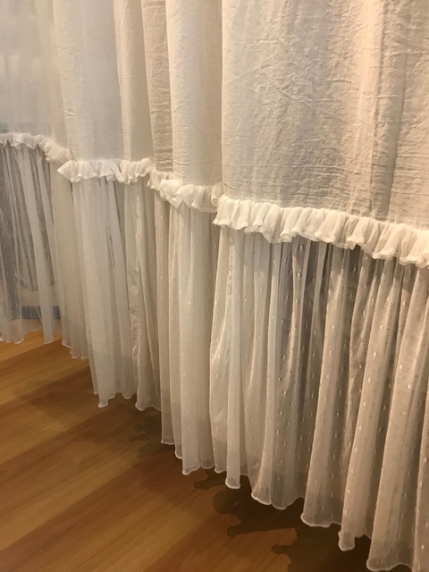 Cortina Hanna blanca